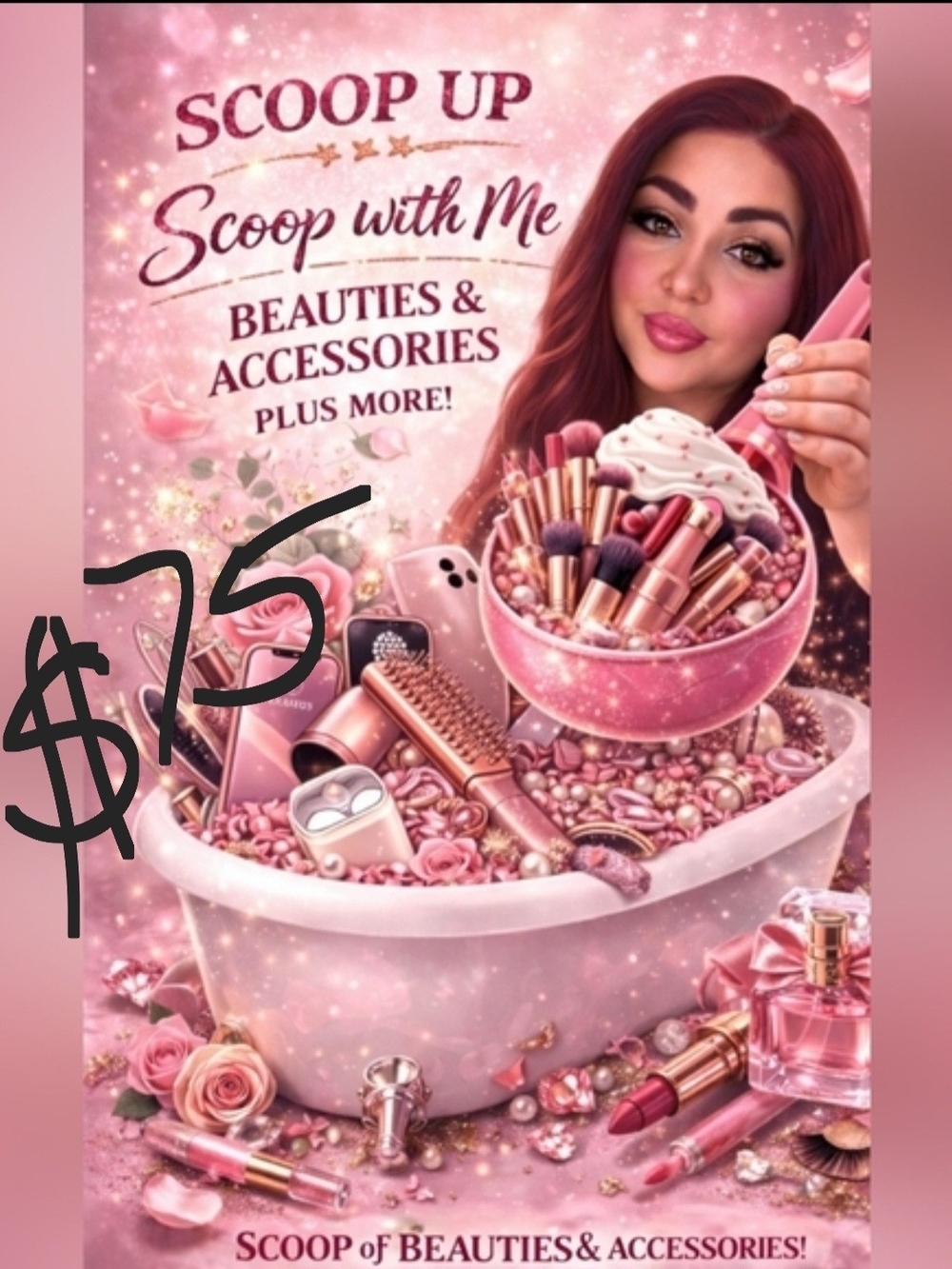 $75 Makeup, Beauty and more Accessory Bundle - Women Makeup